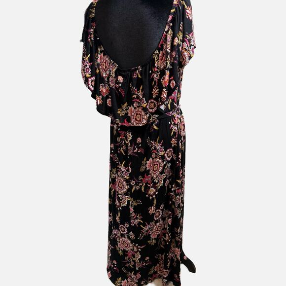 Lane Bryant 4-in-1 Convertible Maxi Dress Plus 18/20 NWT Off Shoulder Paisley - Picture 4 of 16